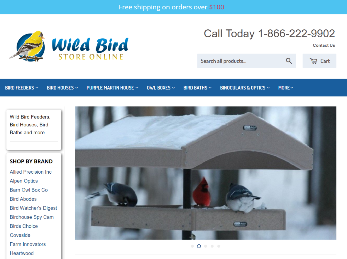 Wild Bird Store Launches New site with Education Focus